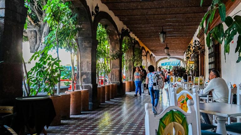 Los portales en el centro de San Juan del Río. Foto EE: Cortesía Gobierno de Querétaro.