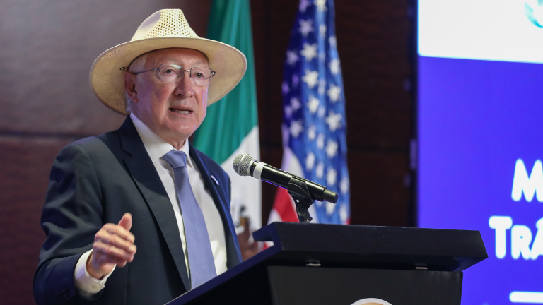 Ken Salazar, embajador de Estados Unidos en México. Foto EE: Hugo Salazar