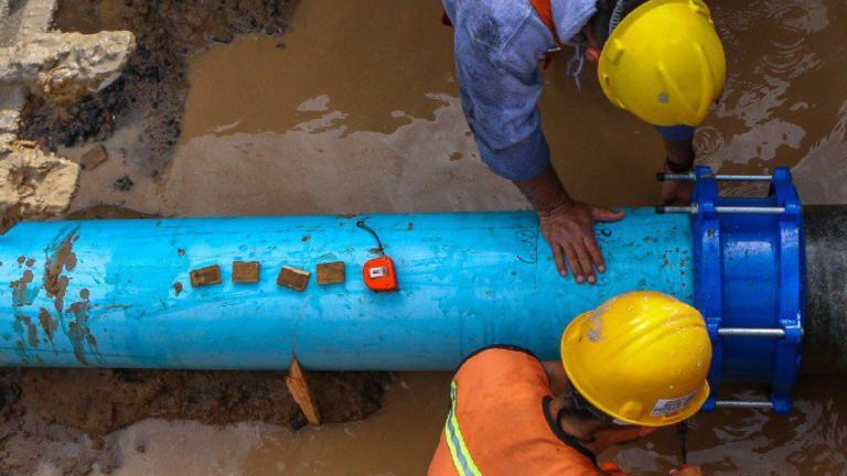 El titular del SADM, aseguró que actualmente están en la primera etapa con la meta de dotar de 2.5 metros cúbicos por segundo a la red de agua potable. Foto EE: Cortesía.