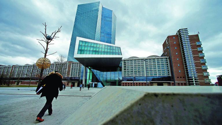 FILE PHOTO: European Central Bank (ECB) headquarters building is seen in Frankfurt