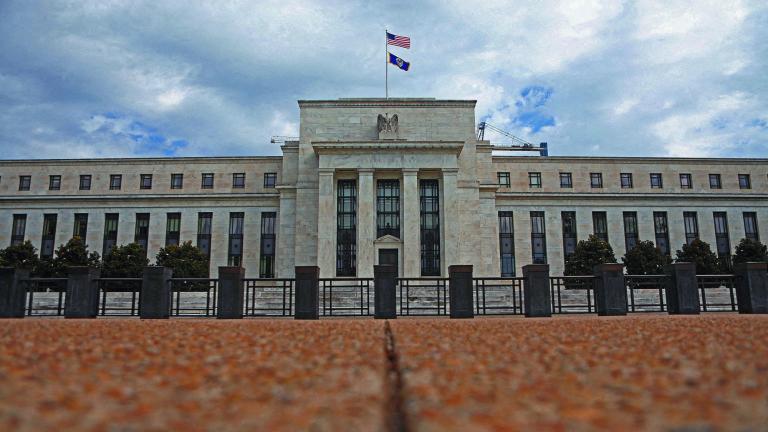 FILE PHOTO: The Federal Reserve building is pictured in Washington, DC