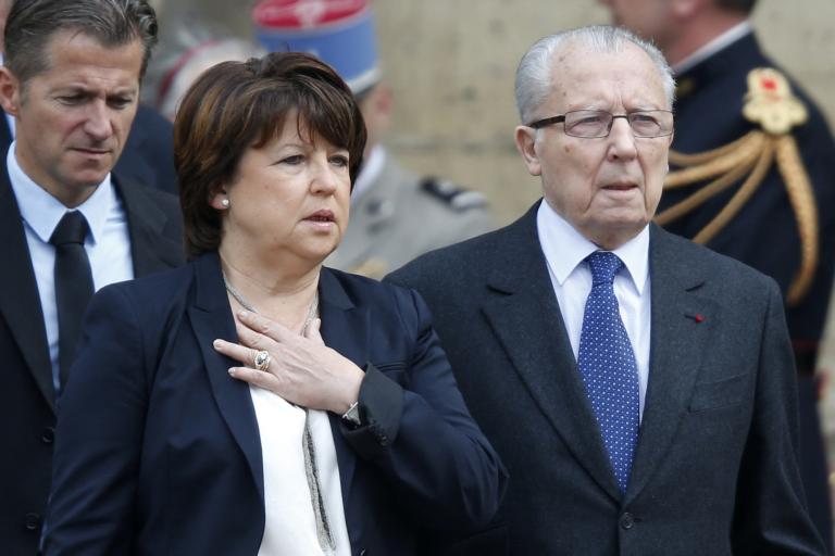 El ex presidente de la Comisión Europea, Jacques Delors, y su hija, Martine Aubry. Foto: AFP