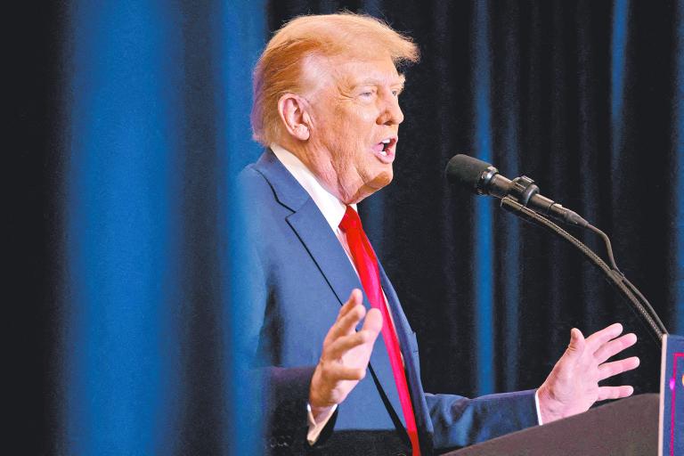 El expresidente Donald Trump, en un evento de campaña en Iowa el 19 de diciembre. Foto: Reuters