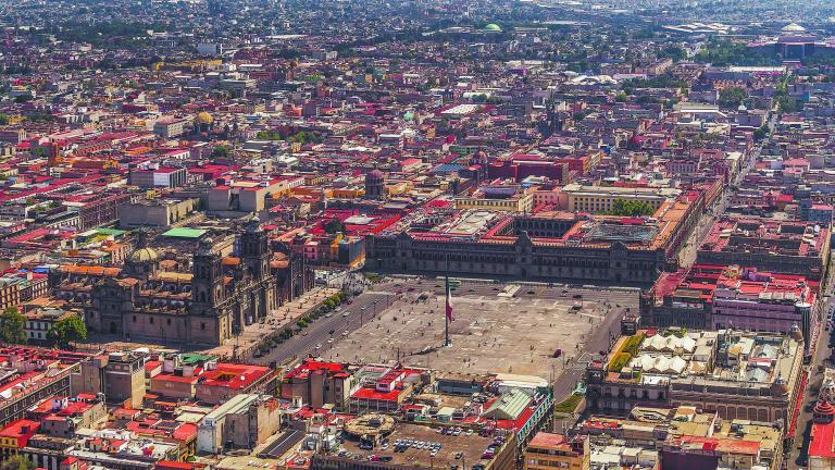 Mexico,City,-,March,16,,2015:,Aerial,View,Of,Mexico