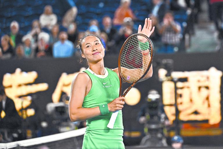 Zheng Qinwen. Foto: AFP