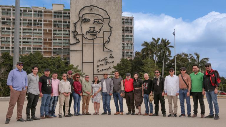 Delegación ELN en la Habana. Foto: Cortesía @DelegacionEln