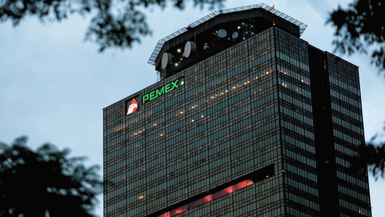 FILE PHOTO: Pemex logo is seen at the headquarters of state-owned oil giant in Mexico City, Mexico October 13, 2016. REUTERS/Carlos Jasso/File Photo-NARCH/NARCH30