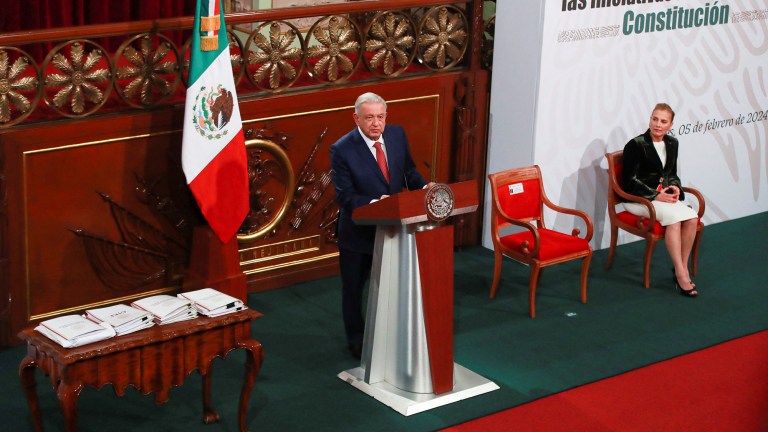 El presidente Andrés Manuel López Obrador presentó 20 iniciativas de reforma. Foto: Reuters