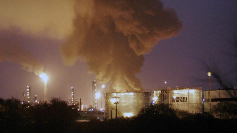 Imagen de archivo de la refinería de Pemex en Cadereyta. Foto: AFP