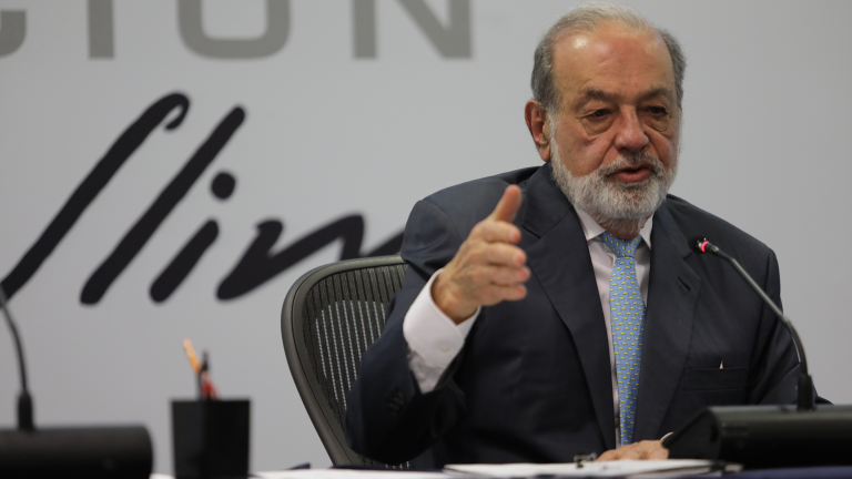 El empresario Carlos Slim Helú es el presidente vitalicio del consejo de administración de Grupo Carso. Foto EE: Eric lugo.