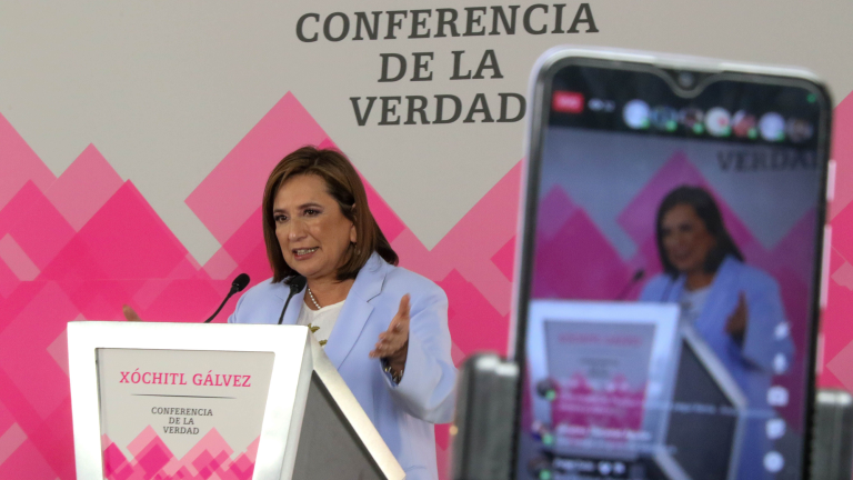 Xóchitl Gálvez ofreció su última conferencia previo a su arranque de campaña. Foto: Cuartoscuro