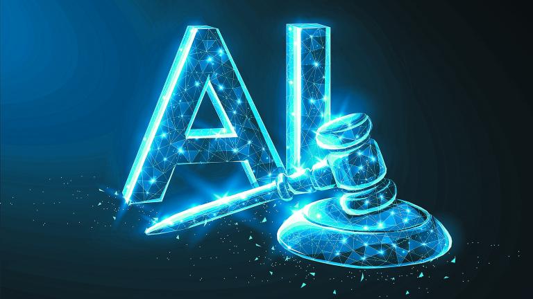 Ai,And,Law.,Symbolizing,The,Judicial,Law,System,And,Artificial