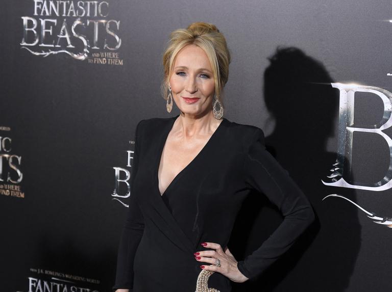 .K. Rowling, autora de Harry Potter, en el estreno de 'Animales fantásticos y dónde encontrarlos'. Foto: AFP