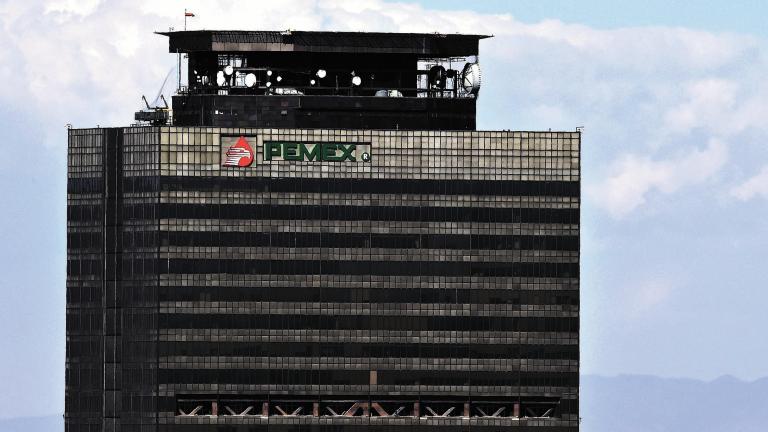 View of Mexican state-run petroleum company Pemex headquarters in Mexico City on March 11, 2016. AFP PHOTO/ RONALDO SCHEMIDT (Photo by RONALDO SCHEMIDT / AFP)