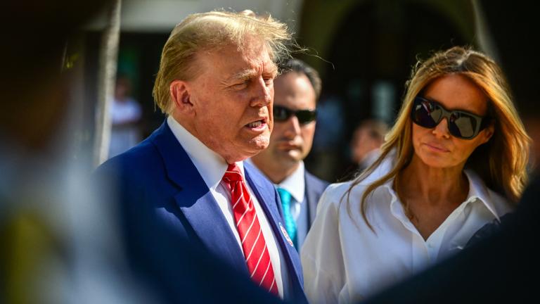 El presidente de Estados Unidos, Donald Trump y su esposa Melania. Foto: AFP