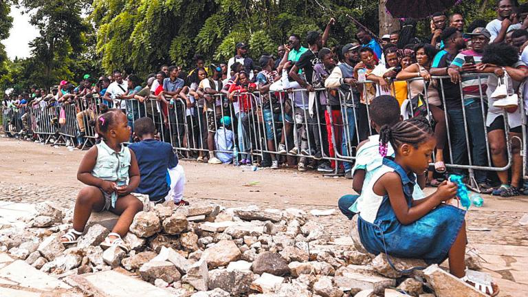 Haitianos en Comar de Tapachula, Chiapas