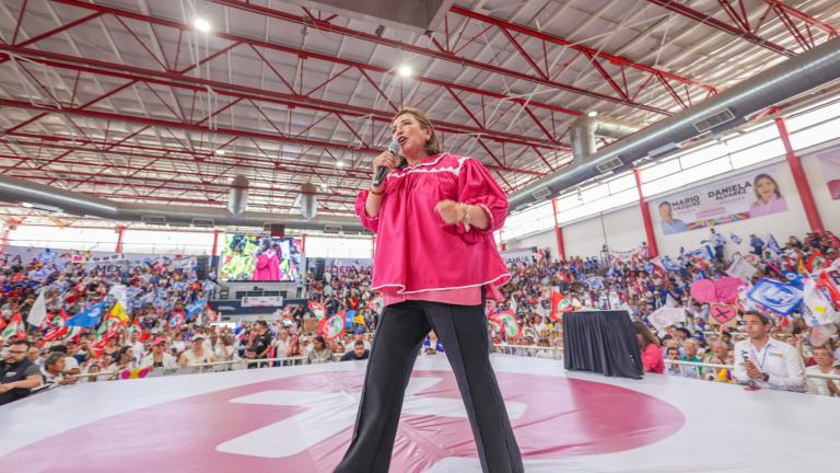 Xóchitl Gálvez, abanderada presidencial de la coalición Fuerza y Corazón por México. Foto EE: Cortesía.