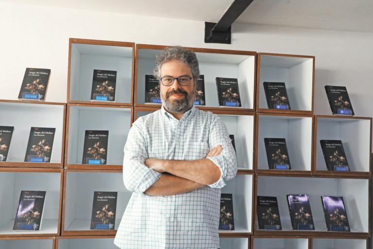 El premiado ofreció una conferencia de prensa este jueves en la librería El Sótano de Miguel Ángel de Quevedo. Foto EE: Rosario Servin