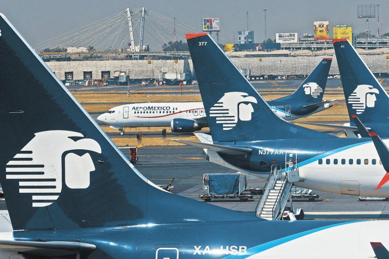 Fue en 2022 cuando la aerolínea mexicana se deslistó de la Bolsa Mexicana de Valores. Foto: AFP