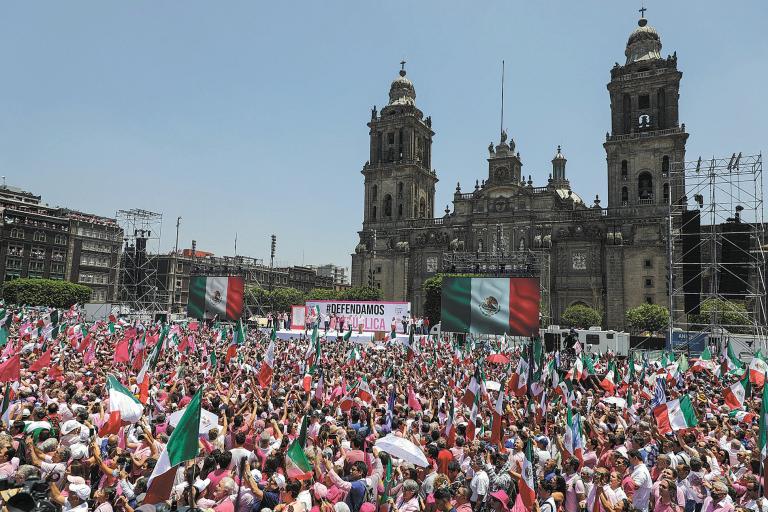 El gobierno capitalino reportó saldo blanco tras la concentración del día de ayer. Foto: Especial