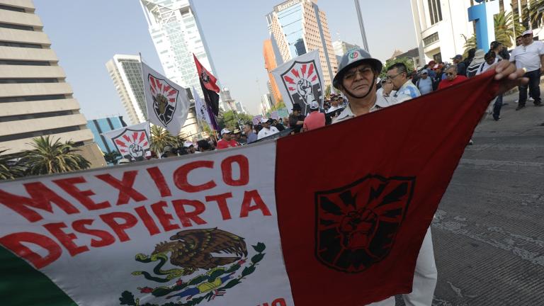 Marchas sindicales durante el Día del Trabajo. Foto EE: Eric Lugo.