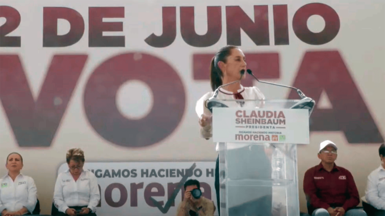 Claudia Sheinbaum, candidata de Morena, PVEM y PT a la Presidencia de México. Foto EE: Especial / Captura de video