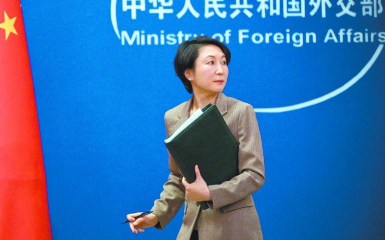 Mao Ning, vocera del ministerio de Exteriores chino en imagen de archivo. Foto: AFP