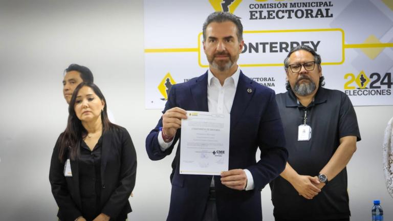 El alcalde electo, Adrián Emilio de la Garza Santos obtuvo 216,185 votos en actas contabilizada. Foto EE: Cortesía.