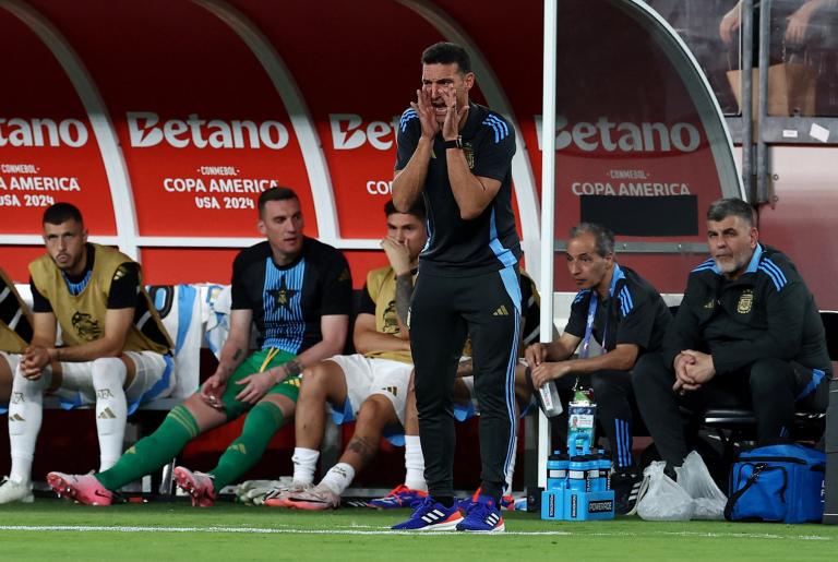 Director Técnico de Argentina, Lionel Scaloni. Foto: Reuters