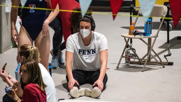 Lia Thomas, primera nadadora transgénero en ganar una competición universitaria. Foto: AFP.