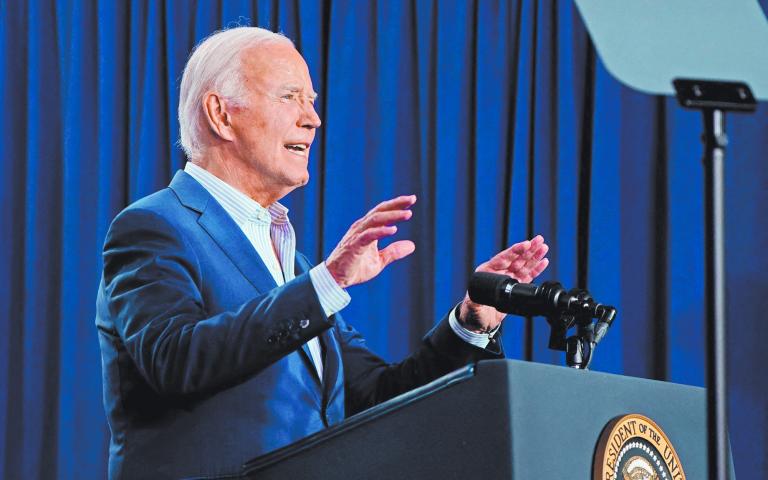 El presidente Joe Biden en Nueva York un día después de debate. Foto: Reuters