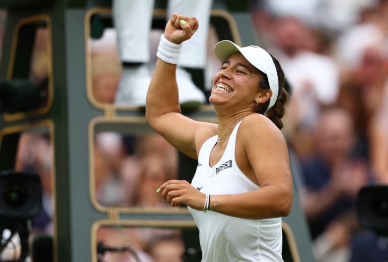 La española Jessica Bouzas Maneiro eliminó a la checa Marketa Vondrousova en Wimbledon. Foto: Reuters