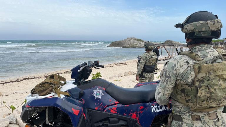 Elementos de la Marina salvaguardan la seguridad en las costas de Quintana Roo. Foto EE: Cortesía.