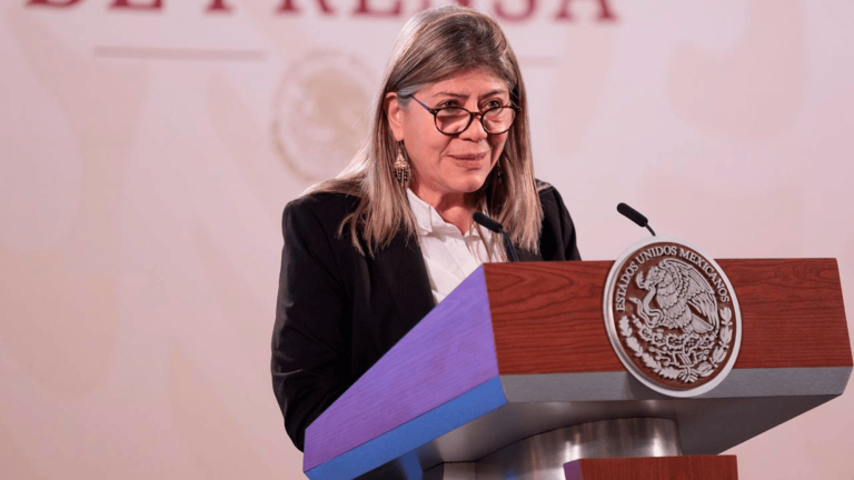 Rocío Mejía Flores, directora de Financiera para el Bienestar. Foto EE: Cortesía / Presidencia de México