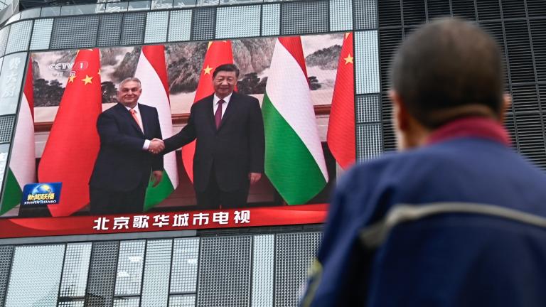 Xi y Orban ya habían mantenido una reunión privada en mayo. Foto: AFP