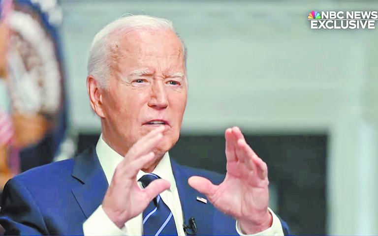 El presidente de EU, Joe Biden, concedió una entrevista a NBC el lunes. Foto: Especial