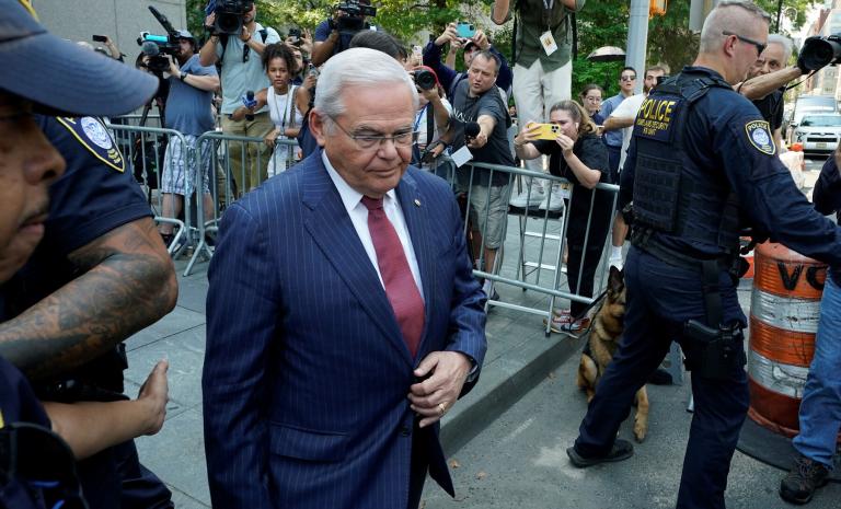 El senador demócrata estadounidense Bob Menéndez. Foto: AFP