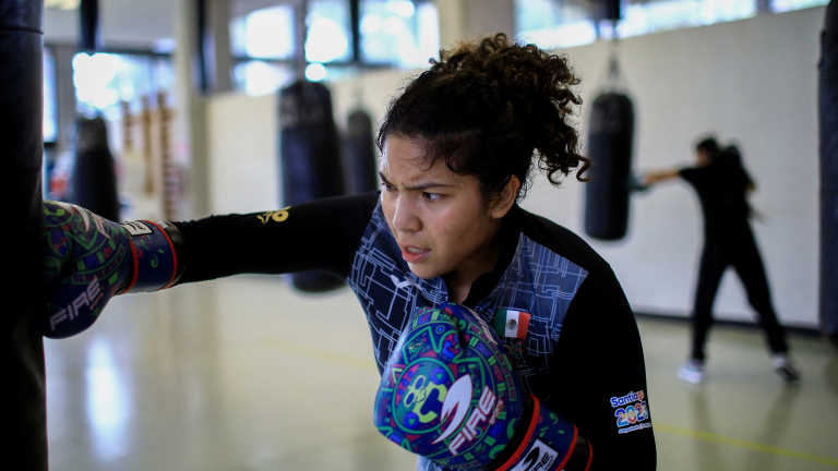 Citlalli Ortiz, boxeadora mexicana. Foto: Reuters