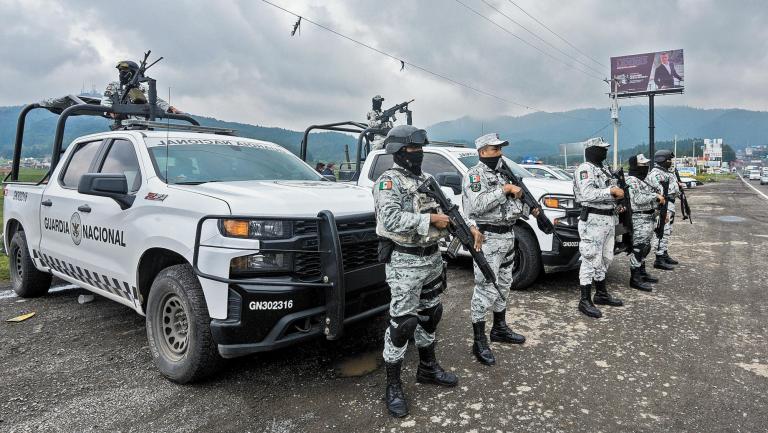 OCOYOACAC, ESTADO DE MÉXICO, 29JULIO2022.-  De manera coordinada los municipios de Ocoyoacac, Lerma, Capulhuac y 6 municipios más, Policía Estatal, Guardia Nacional, Instituto Nacional de Migración pusieron en marcha el Operativo Vacaciones Seguras 2022 en la carretera Mexico-Toluca en la Plaza de las Alas en la zona de la Marquesa brindarán apoyo y seguridad a todos los visitantes y vacacionistas que lleguen a esta zona. FOTO: CRISANTA ESPINOSA AGUILAR /CUARTOSCURO.COM