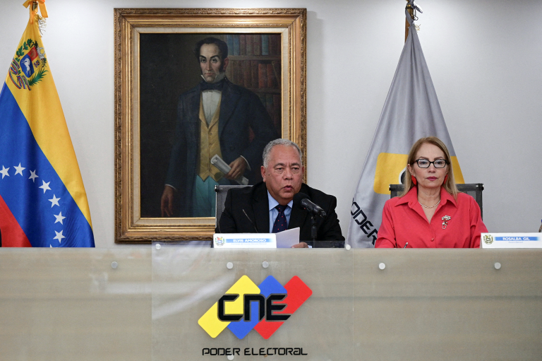 Elvis Amoroso, presidente del Consejo Nacional Electoral de Venezuela. Foto: Reuters