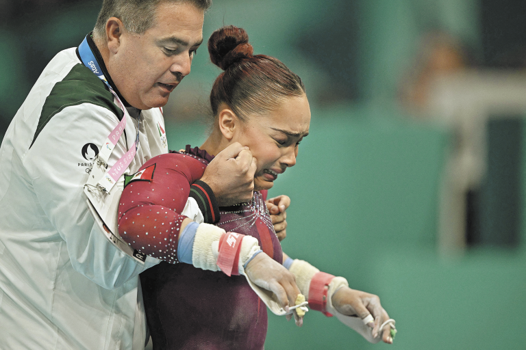 Natalia Escalera, gimnasta mexicana. Foto: AFP