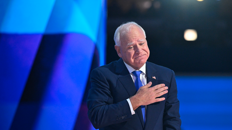 Tim Walz, candidato demócrata a la vicepresdiencia de Estados Unidos. Foto: AFP