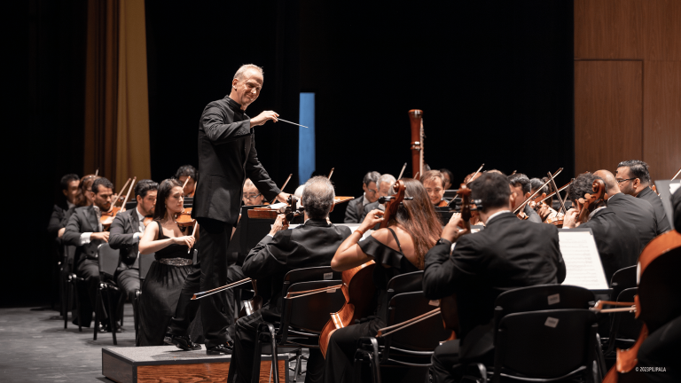 Orquesta Sinfónica de Minería, dirigida por Carlos Miguel Prieto. Foto EE: Cortesía / Orquesta de Minería