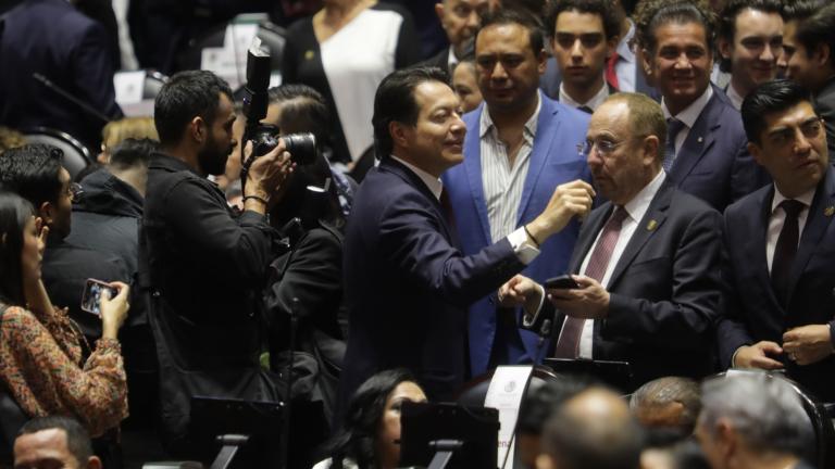 Mario Delgado en la Cámara de Diputados. Foto EE: Eric Lugo.