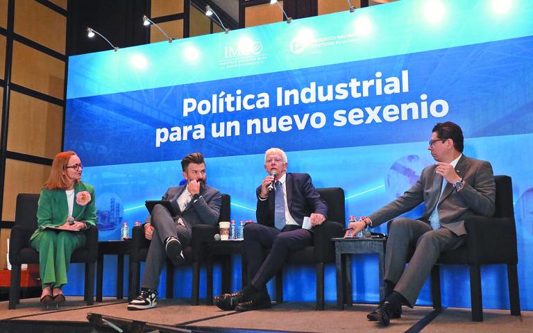 En la presentación de la “Política industrial para un nuevo sexenio”, del IMCO, expertos analizaron cómo México debe aprovechar las oportunidades comerciales con EU y Canadá. Foto EE: R. Servin