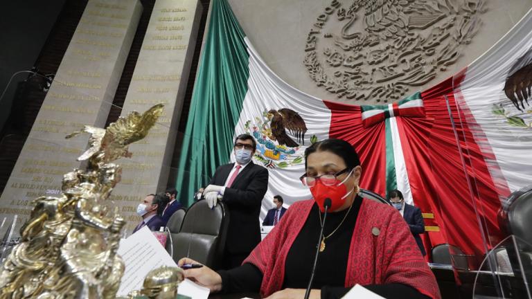 Dulce María Sauri, presidenta de la Mesa Directiva de San Lázaro. Foto EE: Cortesía Cámara de Diputados