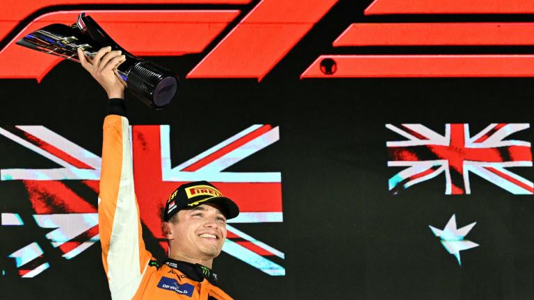  Lando Norris sigue reduciendo la ventaja de puntos de Max Verstappen. Foto: AFP.