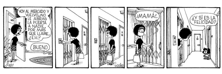 Imágenes de la historieta de Mafalda