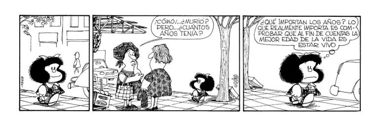 Imágenes de la historieta de Mafalda