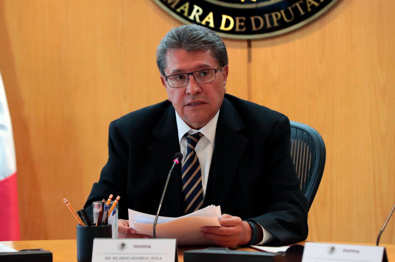 Ricardo Monreal presidente de la Junta de Coordinación Política en la Cámara de Diputados.